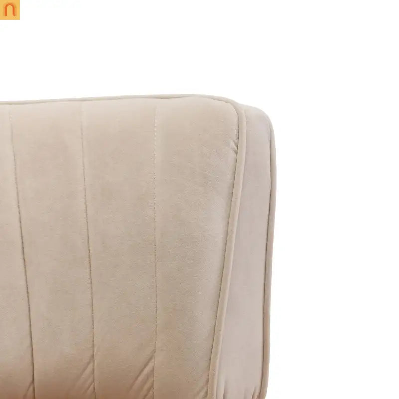 Accent Chair Barrel Swivel Velvet Beige 360 Degree 300 lb 25in
