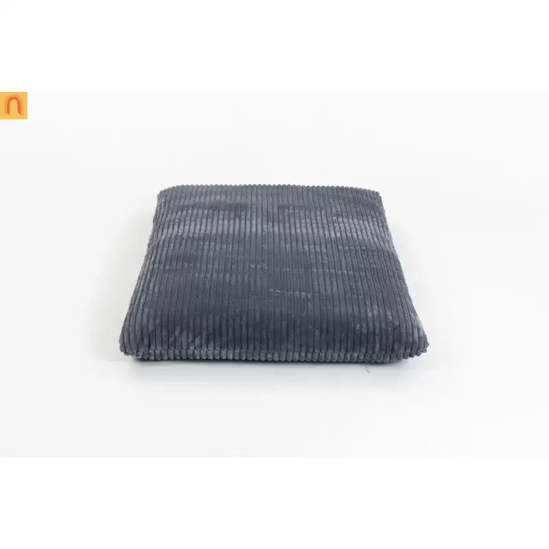 Chair Bean Bag Corduroy Dark Gray Backrest 39in Cotton Fill