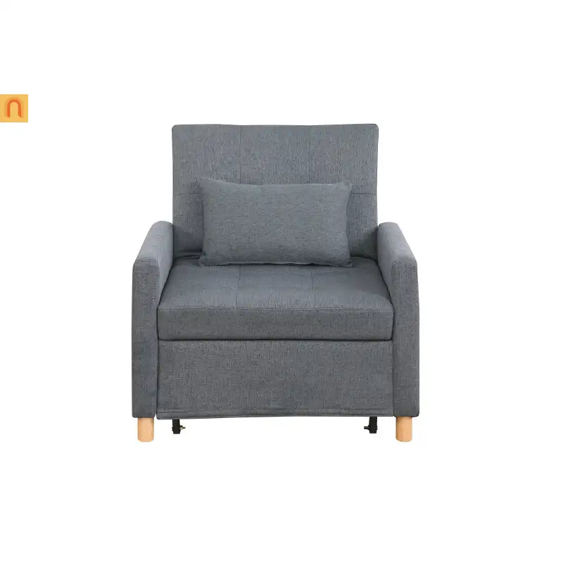 Chair Convertible 3-in-1 Fabric Dark Gray Adjustable Backrest 330 lb
