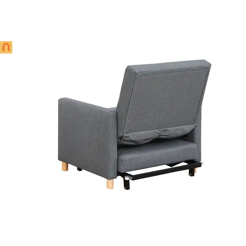 Chair Convertible 3-in-1 Fabric Dark Gray Adjustable Backrest 330 lb