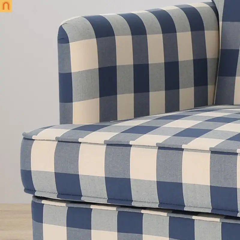 Accent Chair Modern Tufted Fabric Blue 28in