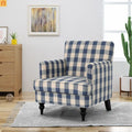 Accent Chair Modern Tufted Fabric Blue 28in