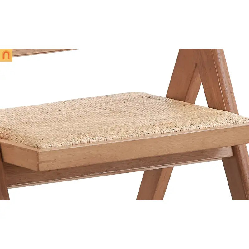 Outdoor Patio Arm Chair Rattan Natural Set of 2 Lightweight