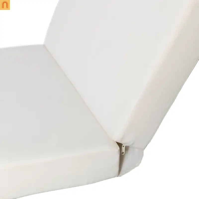 Chaise Lounge Acacia Wood Light Brown Cream Cushion 4 Position 79in