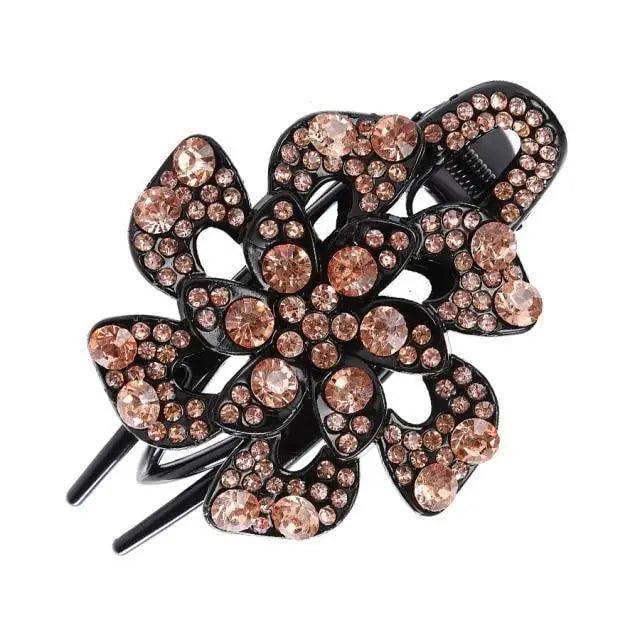 Charming Colorful Flower Red Hair Clip For Women Fashionable Design Beautiful Women Vintage Wedding Hair Clips Lightweight Hair Jewelry Excellent Women Gift