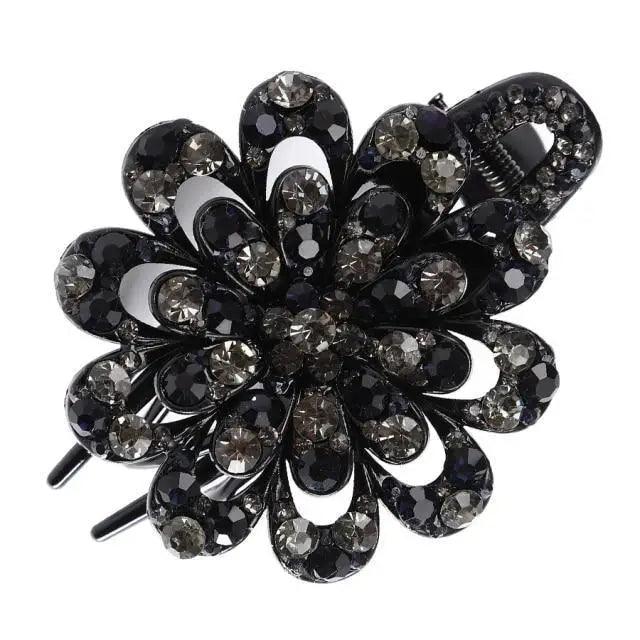 Charming Colorful Flower Red Hair Clip For Women Fashionable Design Beautiful Women Vintage Wedding Hair Clips Lightweight Hair Jewelry Excellent Women Gift