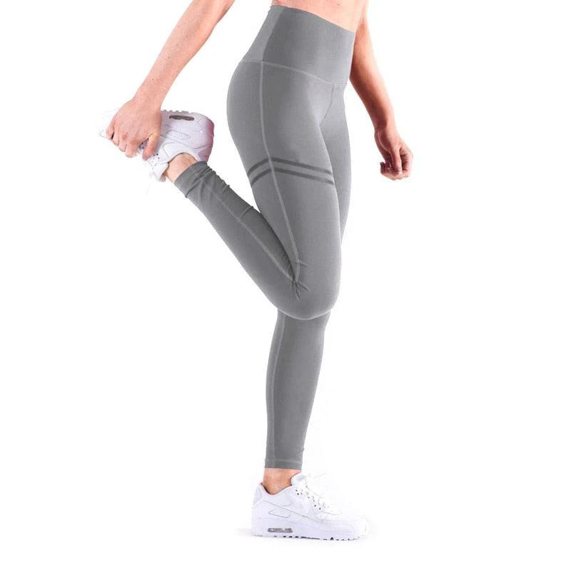 Chic Gold Print Leggings