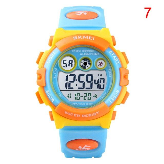 Children Student Electronic Watch Multi-Function Colorful LED Luminous Children Waterproof Personality Watch Sports Digital Watches For Boys Girls With Colorful LED Light Best Gifts For Children