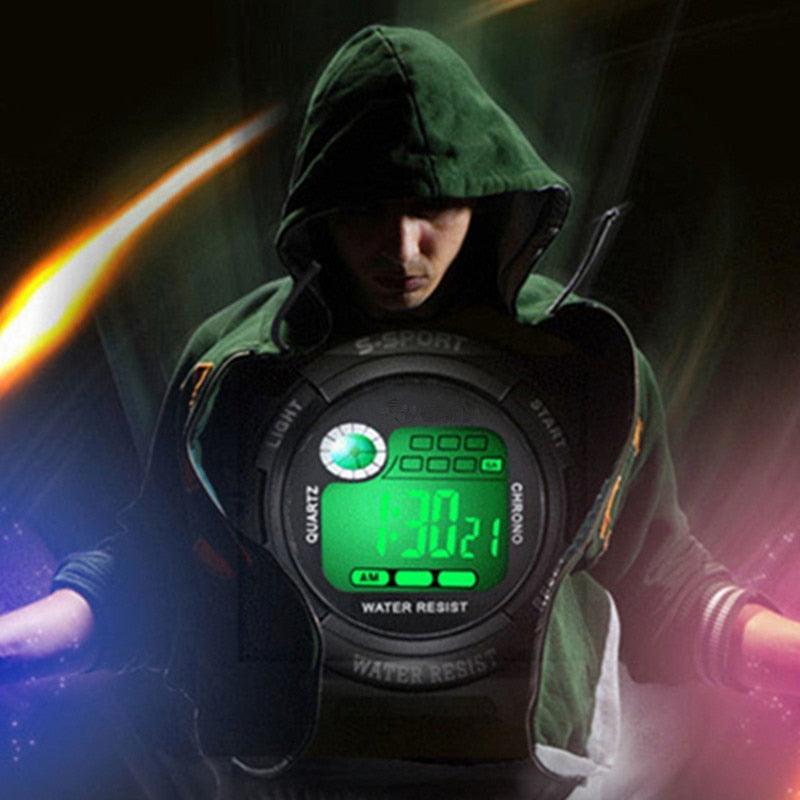 Children Watch Sport Kids Silicone Strap Waterproof LED Digital Watch For Kid Children Student Colorful LED Electronic Digital Watch Multifunction Display Sports Watches For Kids