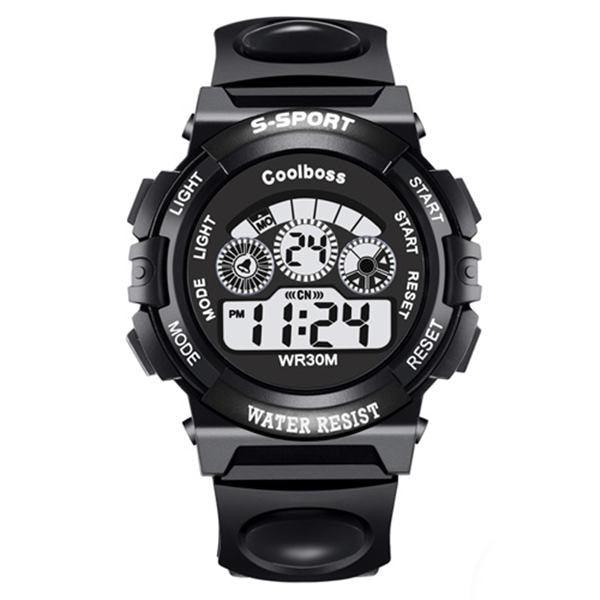 Children Watch Sport Kids Silicone Strap Waterproof LED Digital Watch For Kid Children Student Colorful LED Electronic Digital Watch Multifunction Display Sports Watches For Kids