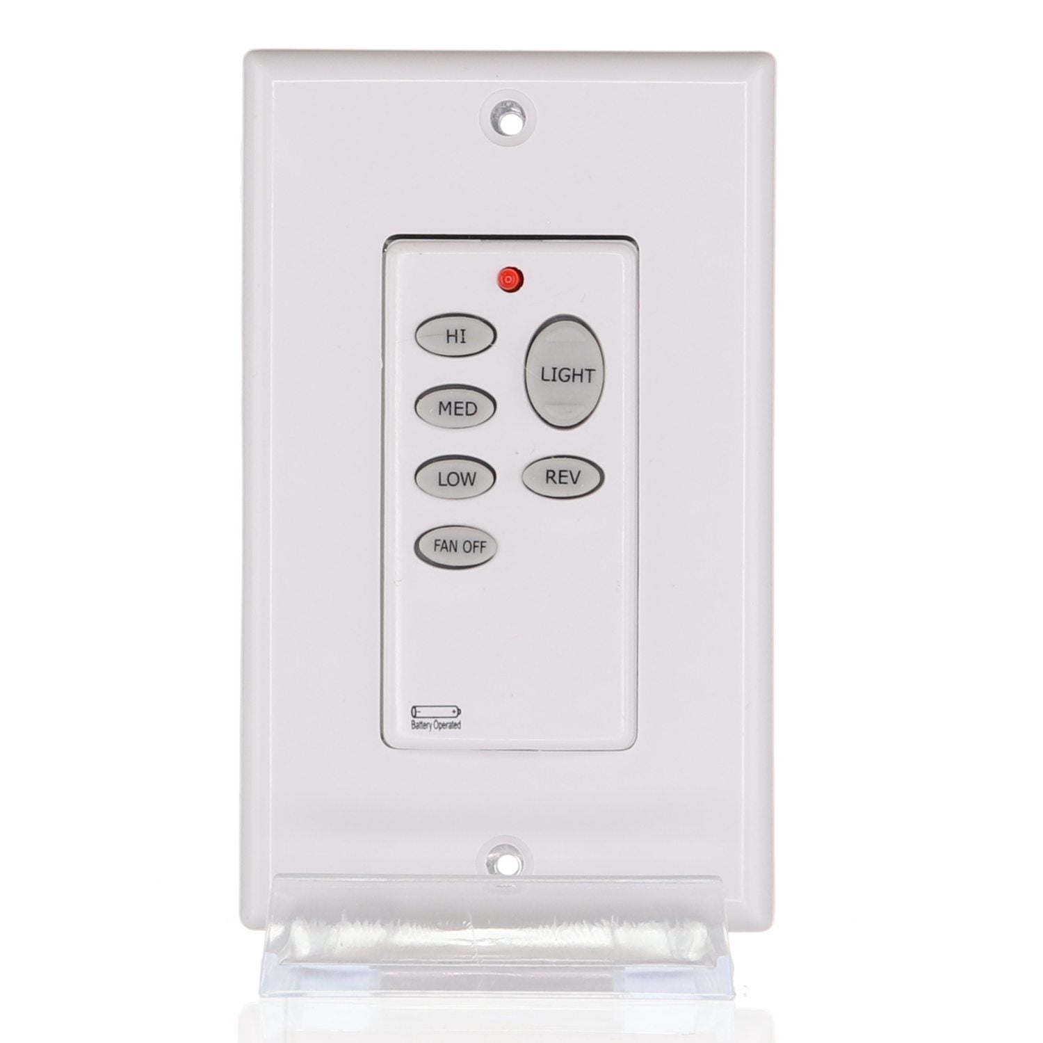 Substitute for Hampton Bay UC9050H Wired Ceiling Fan Wall Plate Remote Control CHQ9050H | Wired | 4-dip - UC9050H [CH9051T]