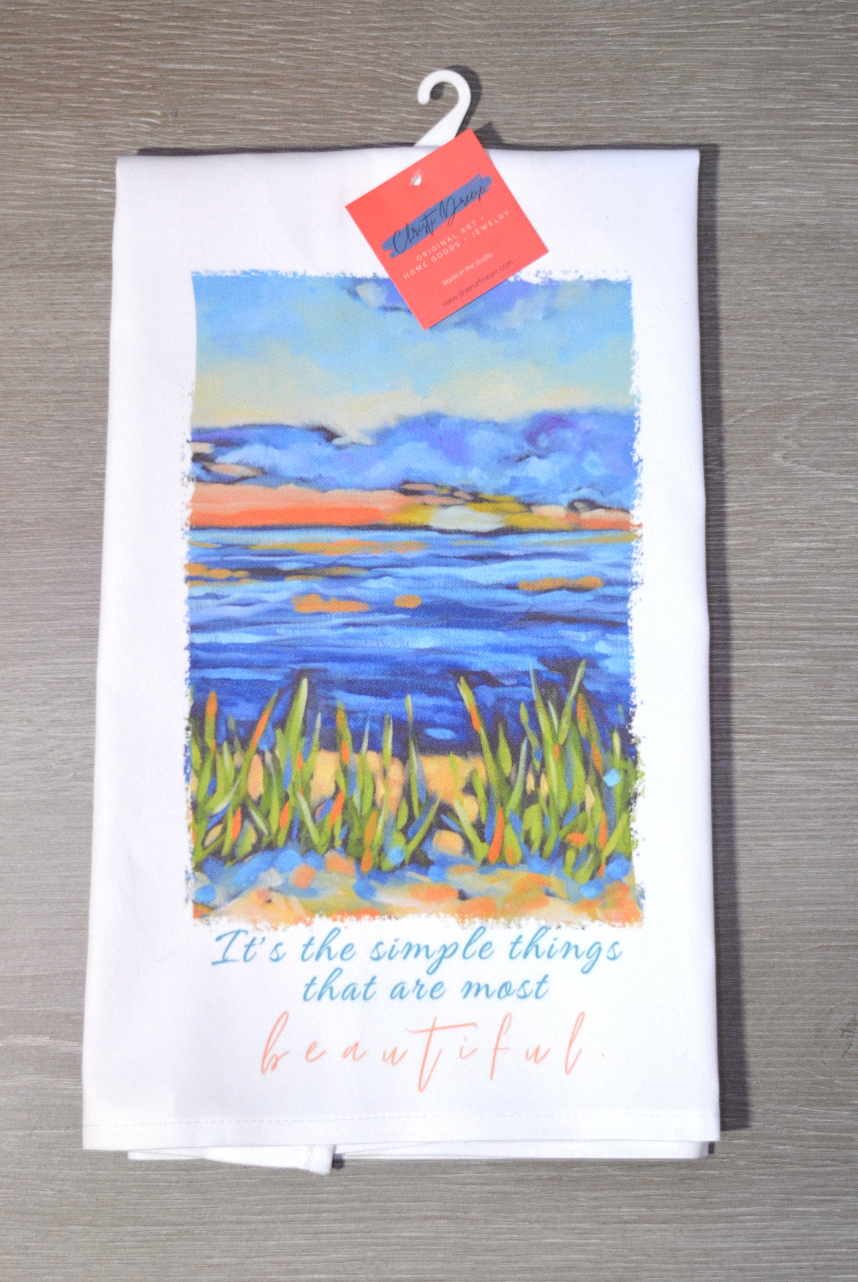 Dish Towel - "Beach Sunset Kitchen Towel"