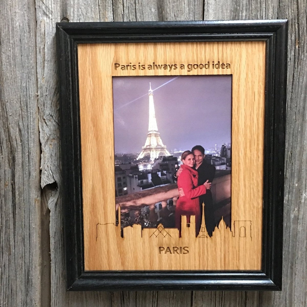 City Skyline Picture Frame - 8x10 Frame Hold 5x7 Photo