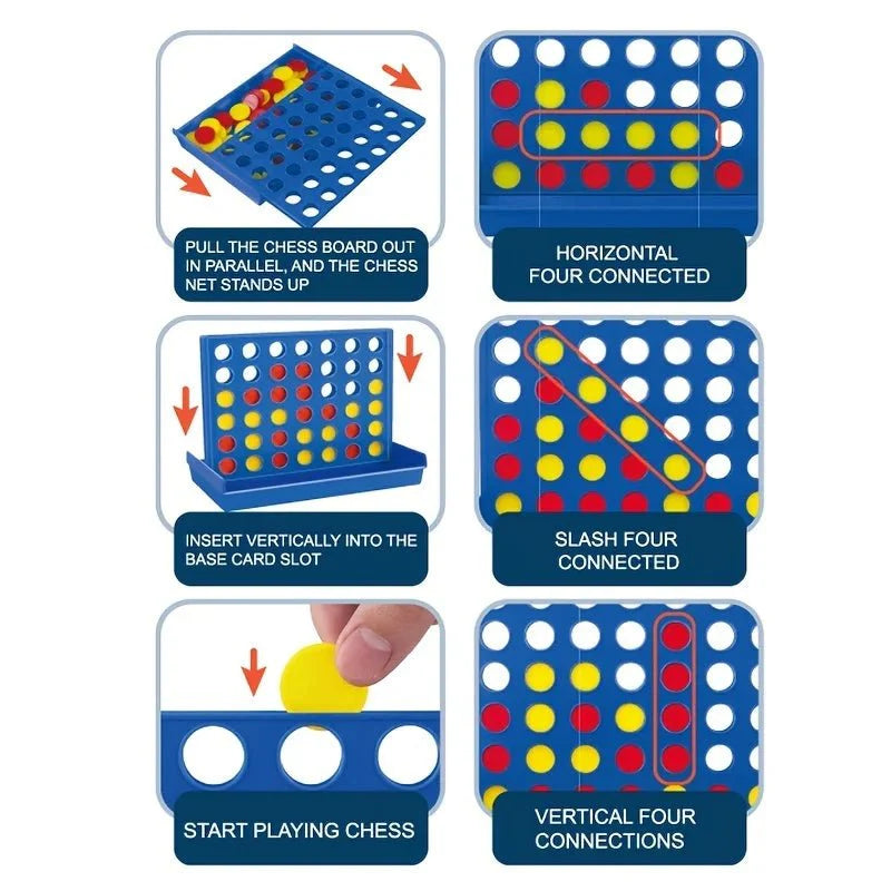 Classic Connect 4 Game | Two-Player Strategy Board Game for Kids and Families