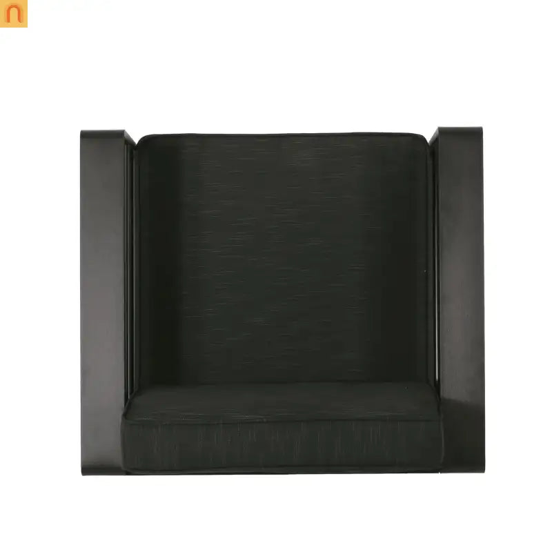 Outdoor Club Chair Aluminum Modern Dark Gray