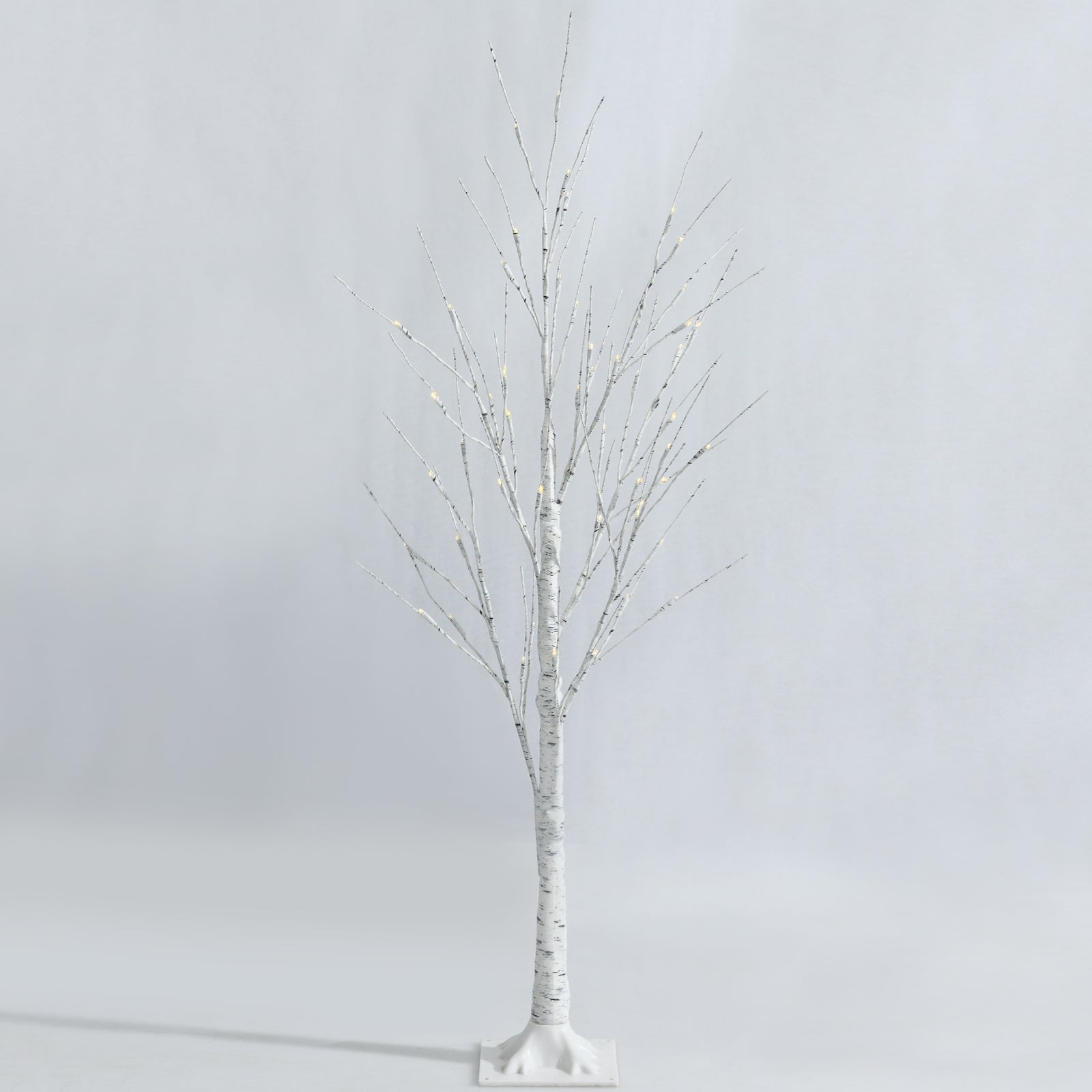 Pre-lit White Twig Birch Tree for Christmas Holiday with LED Lights