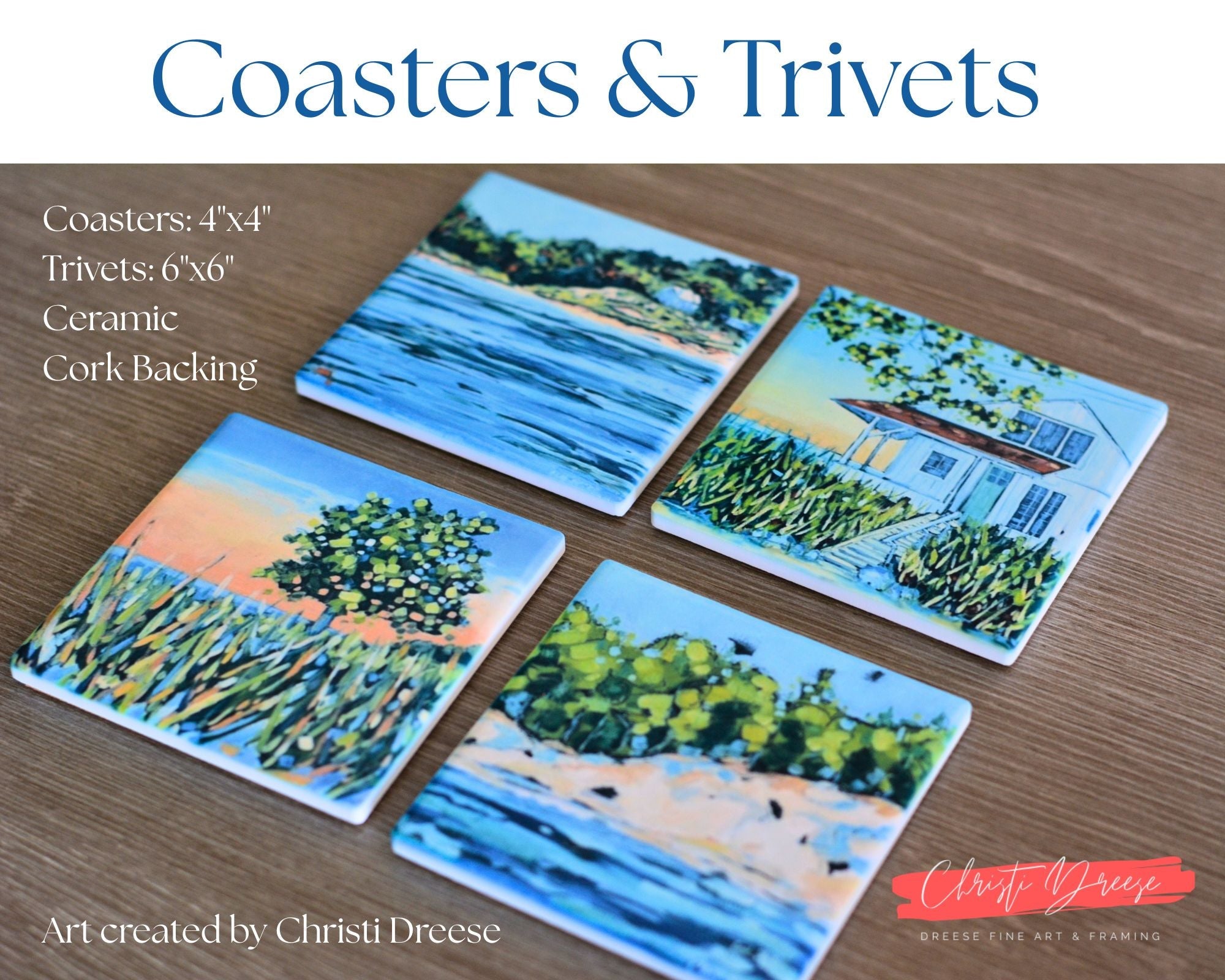 Coaster/ Trivet/ Magnet: Horizon Hideaway