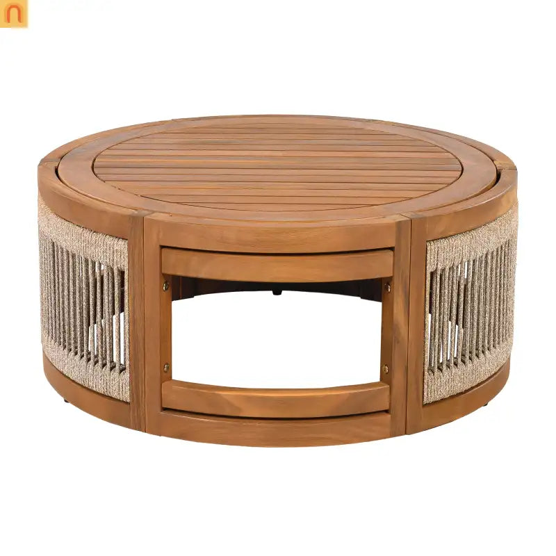 Outdoor Coffee Table Acacia Wood Square 27.95