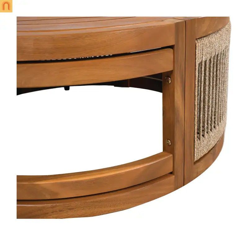 Outdoor Coffee Table Acacia Wood Square 27.95