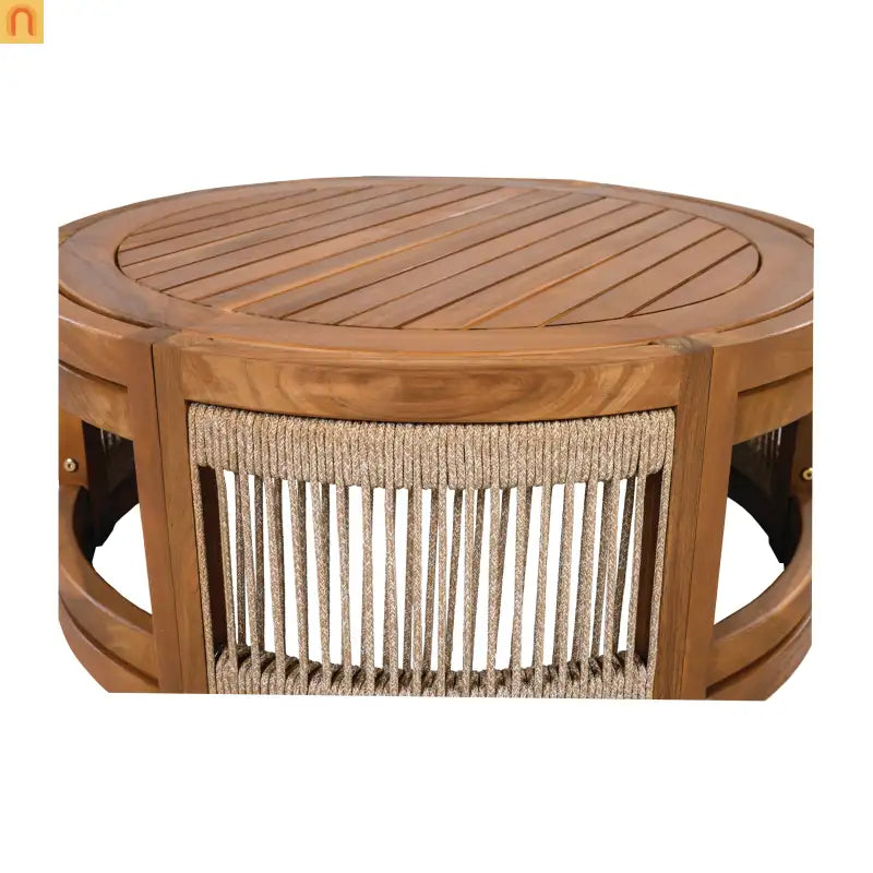 Outdoor Coffee Table Acacia Wood Square 27.95