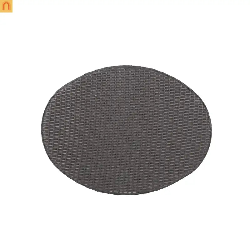 Outdoor Coffee Table Rectangular Rattan Gray 32.5x25in