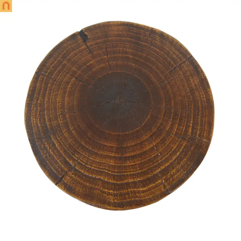 Outdoor End Table MGO Antique Brown Hollow Wood Grain 14.96x26.57in