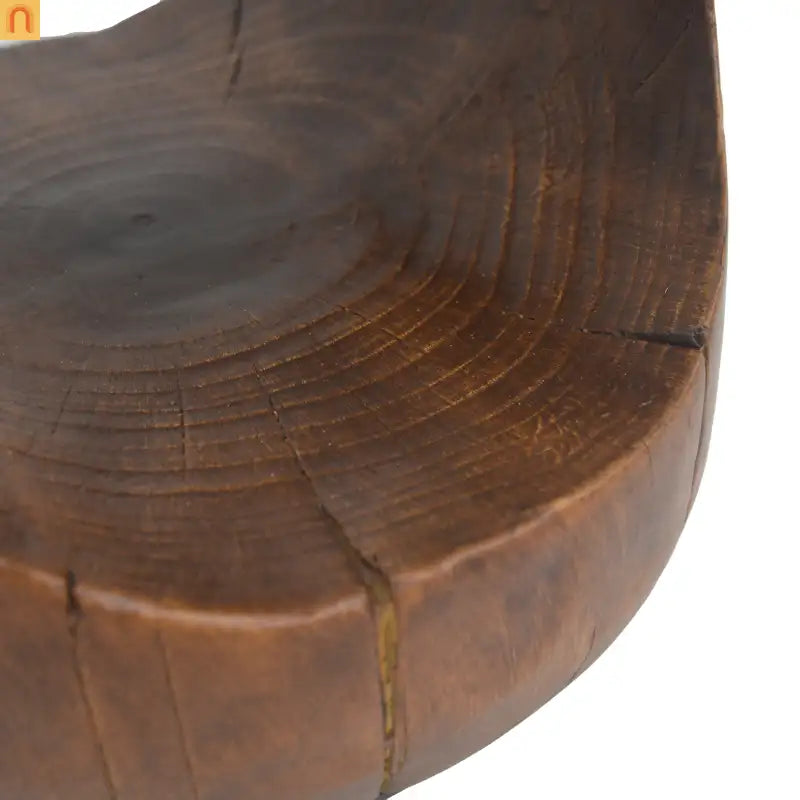 Outdoor End Table MGO Antique Brown Hollow Wood Grain 14.96x26.57in
