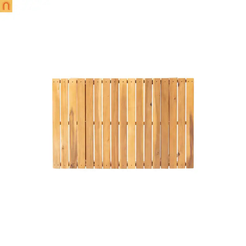 Outdoor Coffee Table Acacia Wood Teak Slat Panel 37L x 24W in