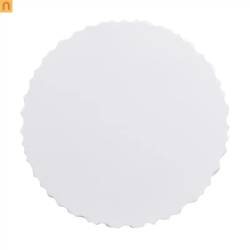 Outdoor Round Coffee Table 26.8" White Wavy