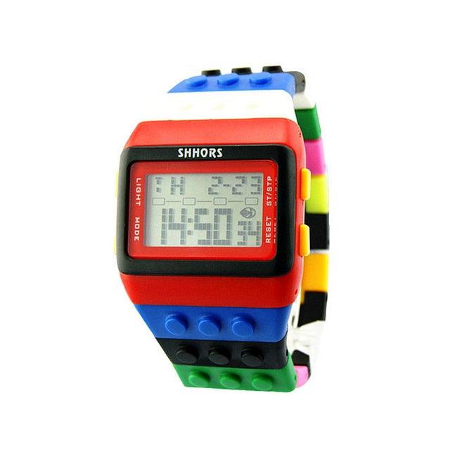 Colorful Digital Wrist Watch Men Women Colorful Digital Sport LED Quartz 5ATM Waterproof Wrist Watches Sports Digital Children Watches Elegant Design For Boys