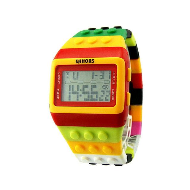 Colorful Digital Wrist Watch Men Women Colorful Digital Sport LED Quartz 5ATM Waterproof Wrist Watches Sports Digital Children Watches Elegant Design For Boys