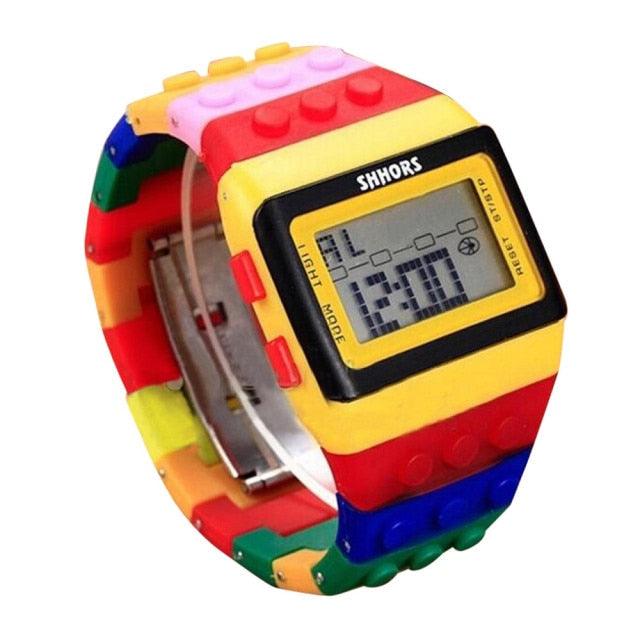Colorful Digital Wrist Watch Men Women Colorful Digital Sport LED Quartz 5ATM Waterproof Wrist Watches Sports Digital Children Watches Elegant Design For Boys