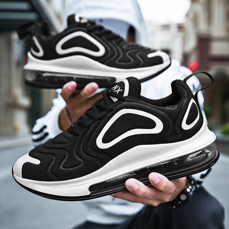 Colorful Mens Sports Comfortable Sneakers Man Running Shoes Air Cushion Mesh Shoes Black Outdoor Sport Tennis New Fashion White Sneakers Comfortable Mixed Colors Luxury Design