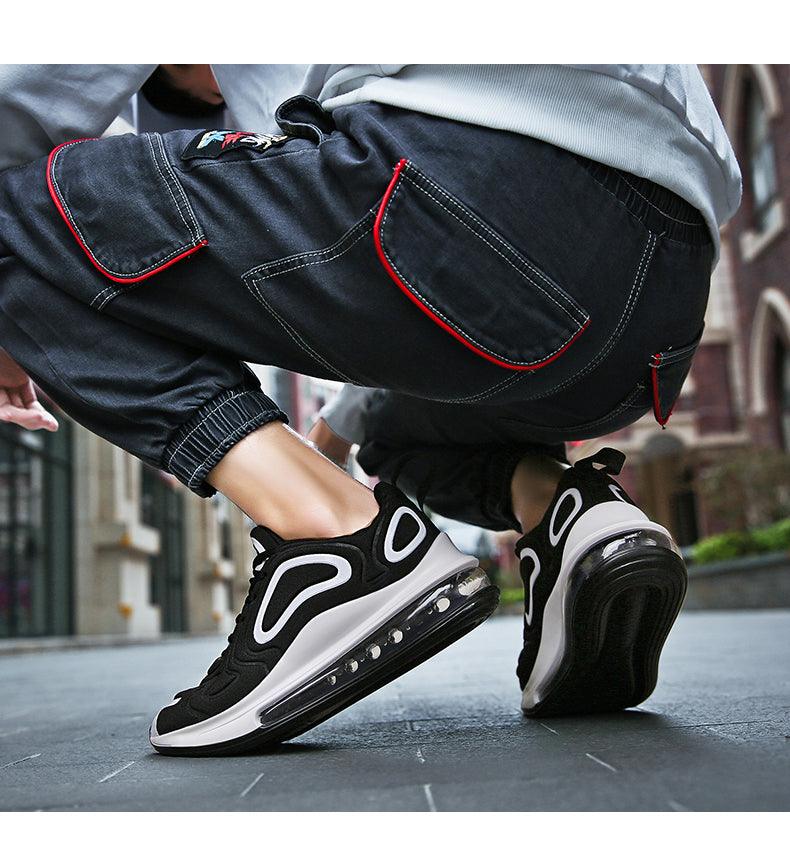 Colorful Mens Sports Comfortable Sneakers Man Running Shoes Air Cushion Mesh Shoes Black Outdoor Sport Tennis New Fashion White Sneakers Comfortable Mixed Colors Luxury Design
