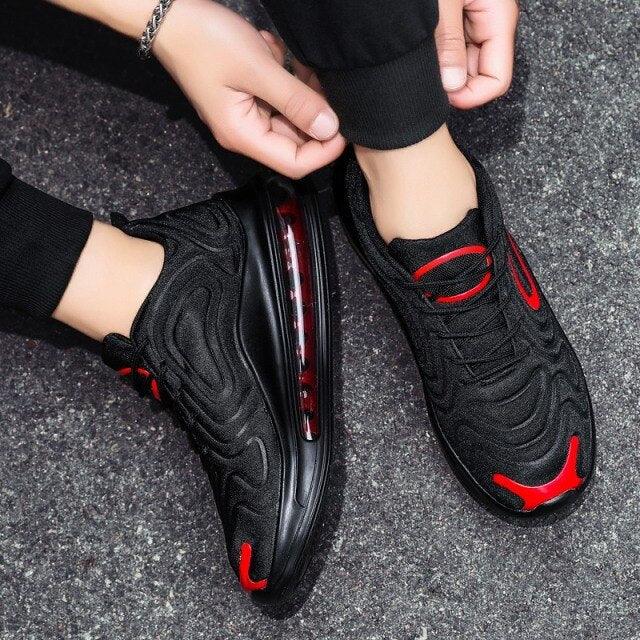 Colorful Mens Sports Comfortable Sneakers Man Running Shoes Air Cushion Mesh Shoes Black Outdoor Sport Tennis New Fashion White Sneakers Comfortable Mixed Colors Luxury Design