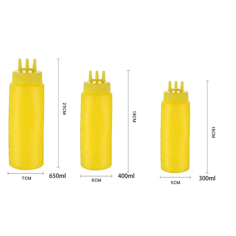 DecorBites™ Condiment Squeeze Bottle Set for Sauces & Oils