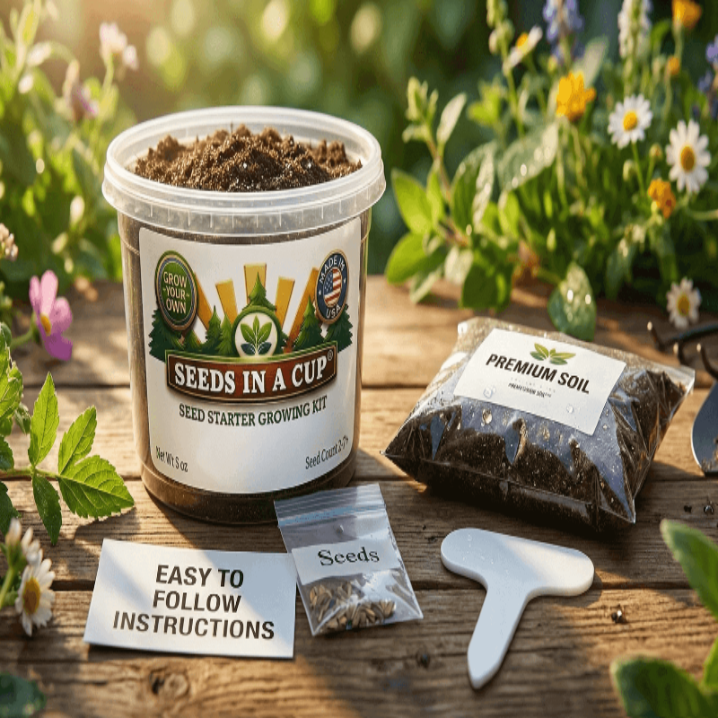Hazelnut Tree Grow Kit | Grow Hazelnuts from Seed | Seeds In A Cup®