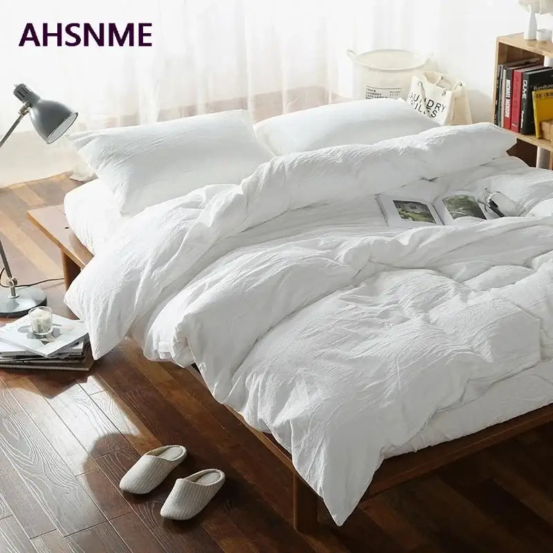 Cotton Duvet Cover Set White