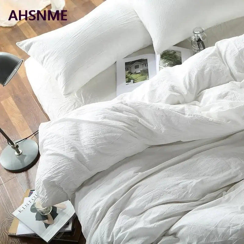 Cotton Duvet Cover Set White
