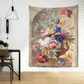 Court style floral oil painting tapestry – living room wall decor