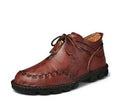 MANDOTOS Cowhide Leather Mens Boots Cushioned Insole Rugged Sole All Day Comfort Durable Construction