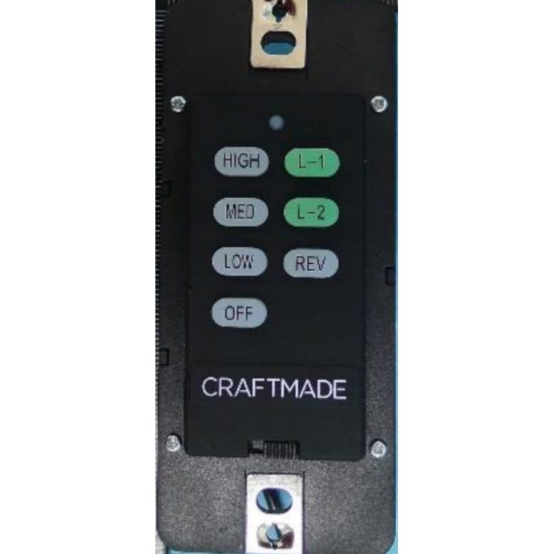 Substitute for Craftmade UC7224T4 wired Ceiling Fan Remote Control [UNVWALLKIT001]
