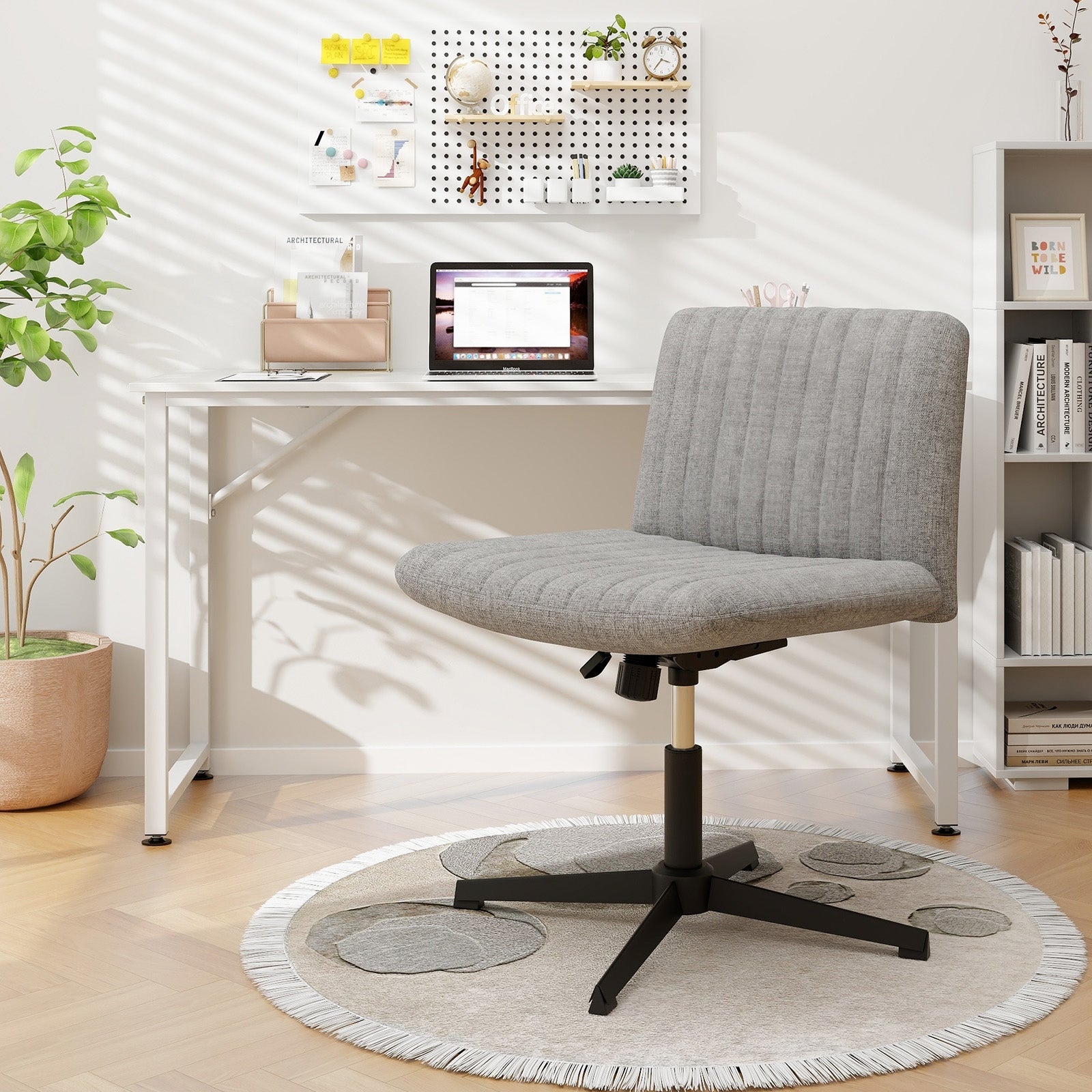 Criss Cross Legged Chair No Wheels 120¬∞ Rocking Adjustable Height