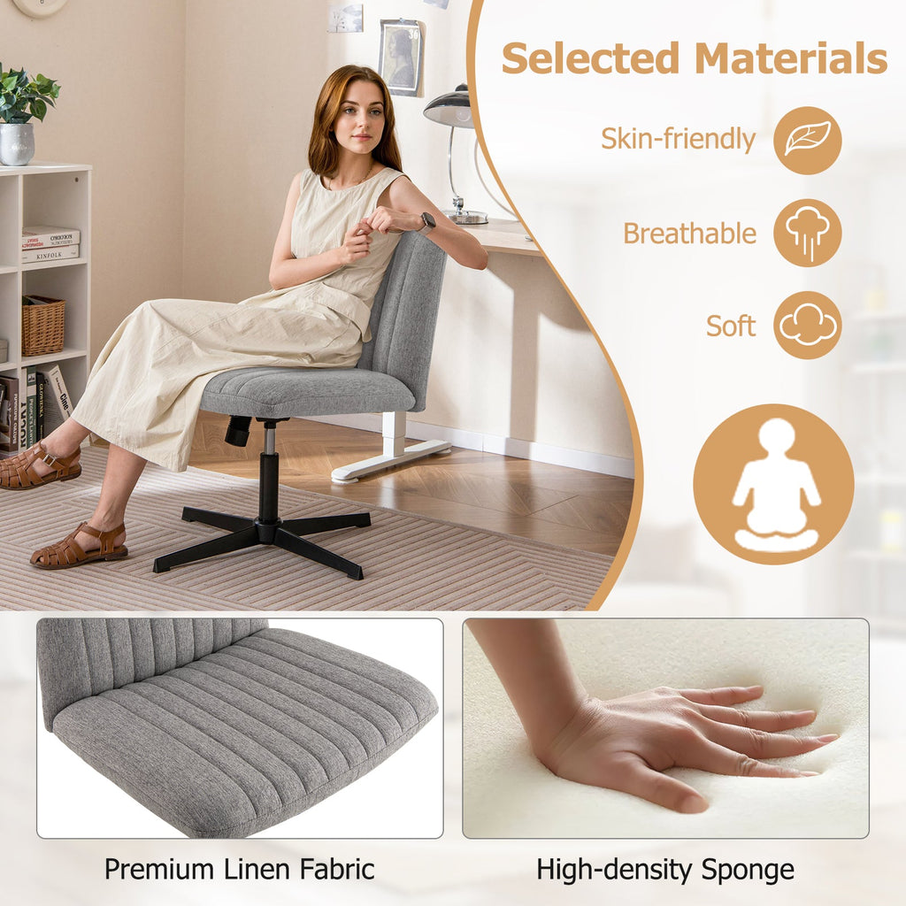Criss Cross Legged Chair No Wheels 120¬∞ Rocking Adjustable Height