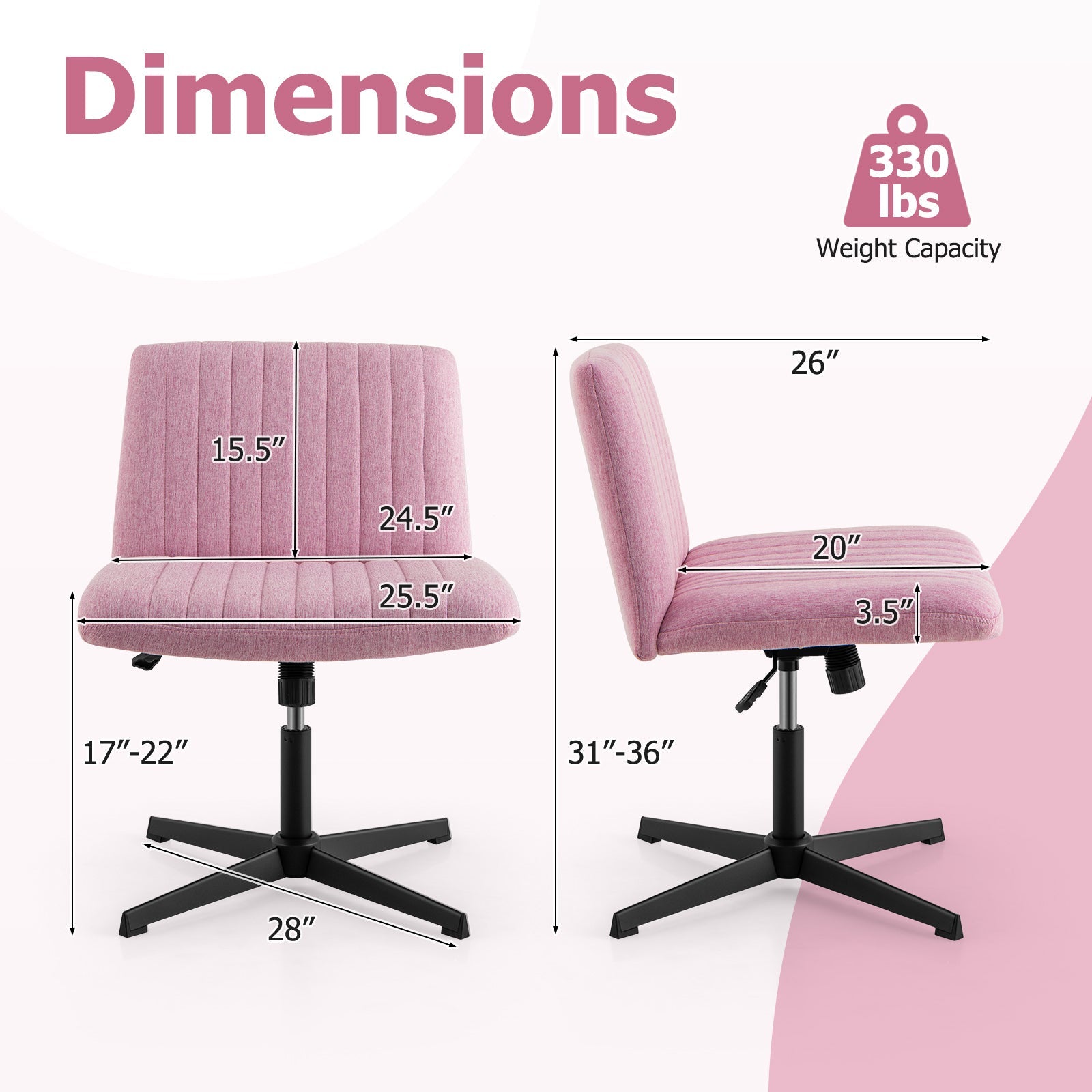 Criss Cross Legged Chair No Wheels 120¬∞ Rocking Adjustable Height