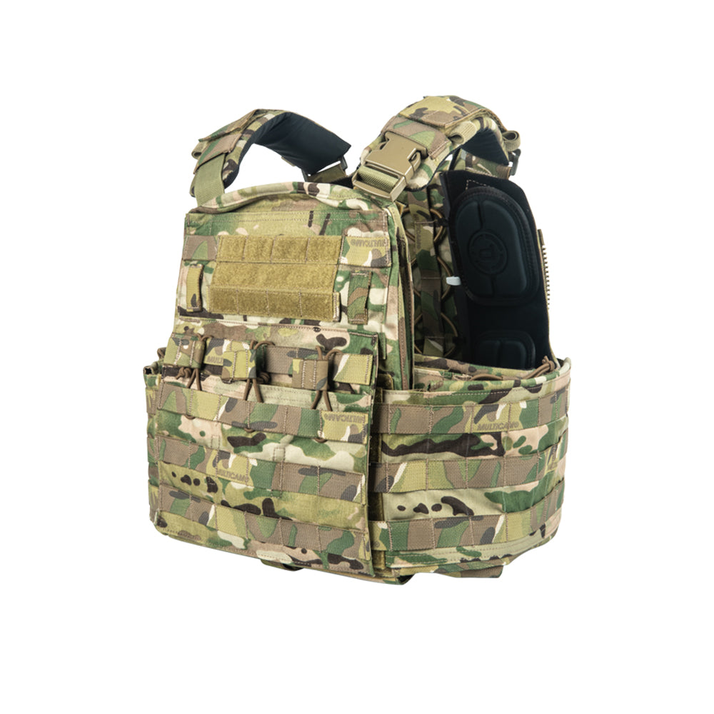 Crye CPC | Cage Plate Carrier w/ Doffing System, Mag, Radio & Admin Pouches (Like-New)