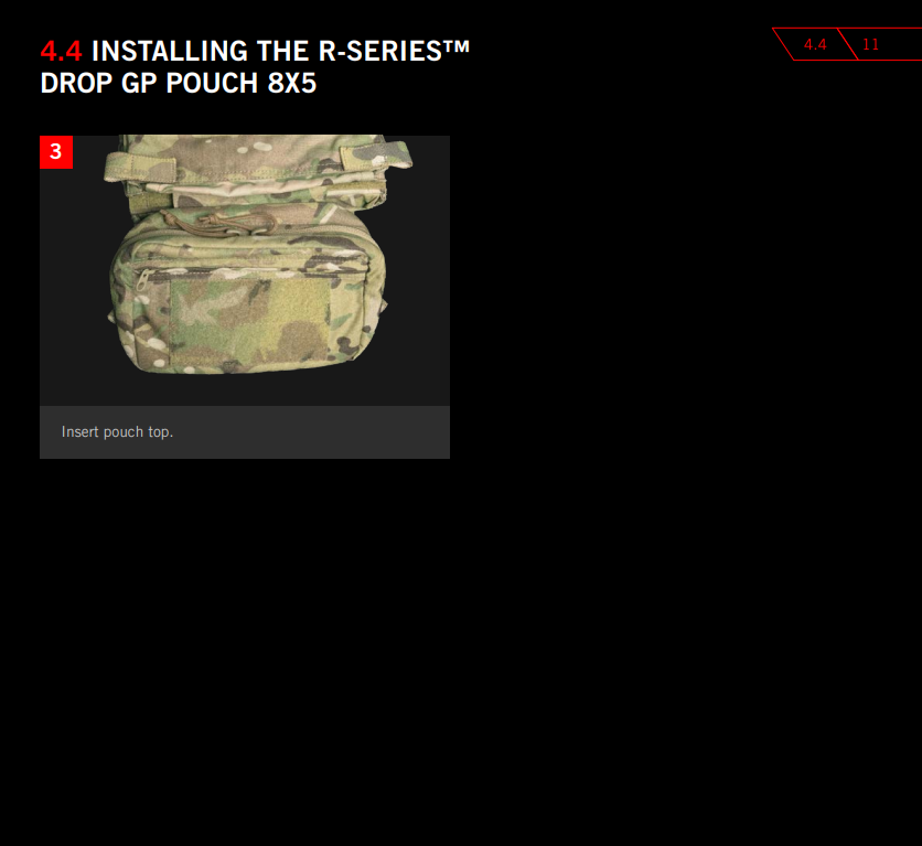 Crye Precision R-Series Drop GP Pouch 8x5 | Multipurpose (Like-New)