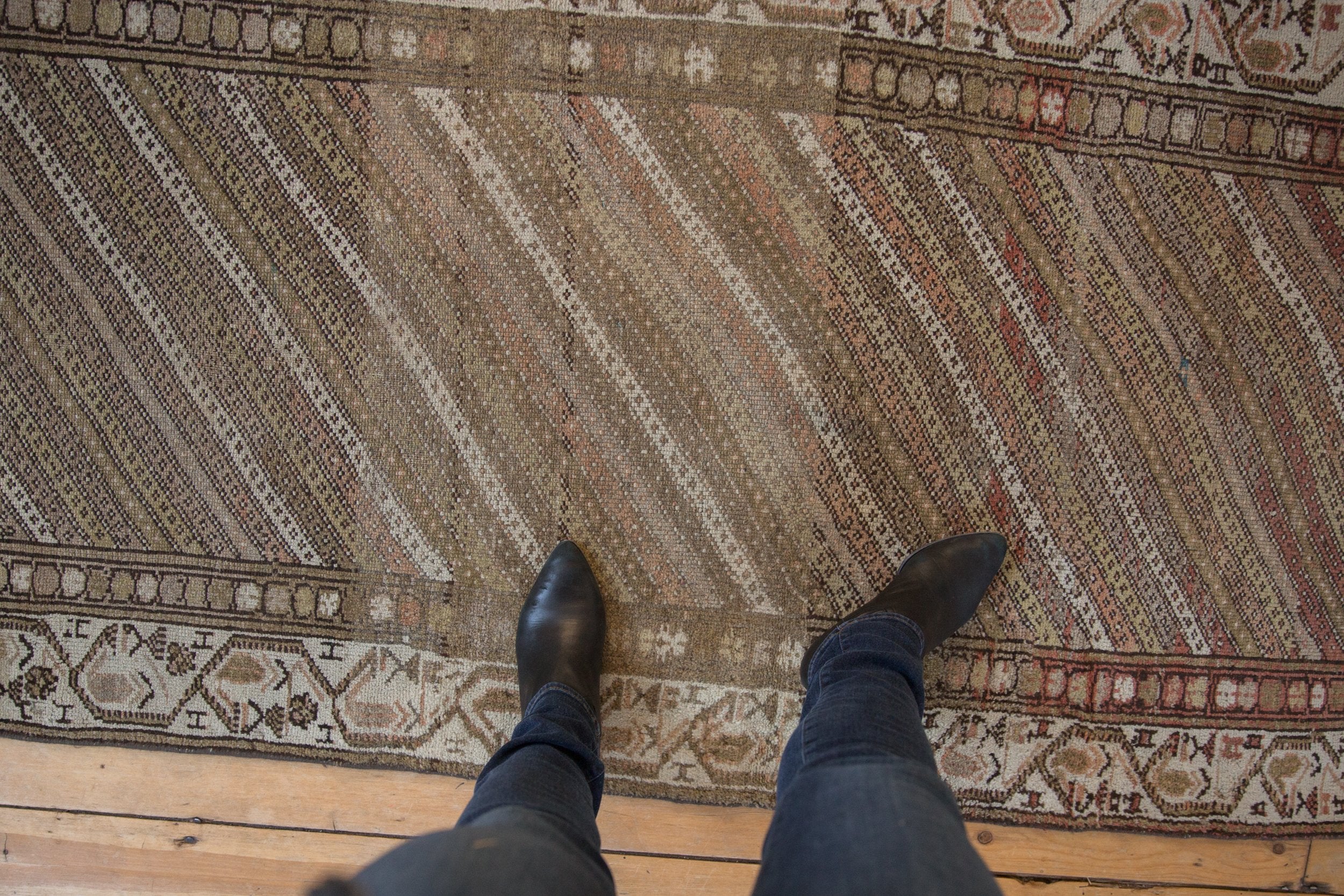 RESERVED 3x8.5 Vintage Distressed Hamadan Rug Runner