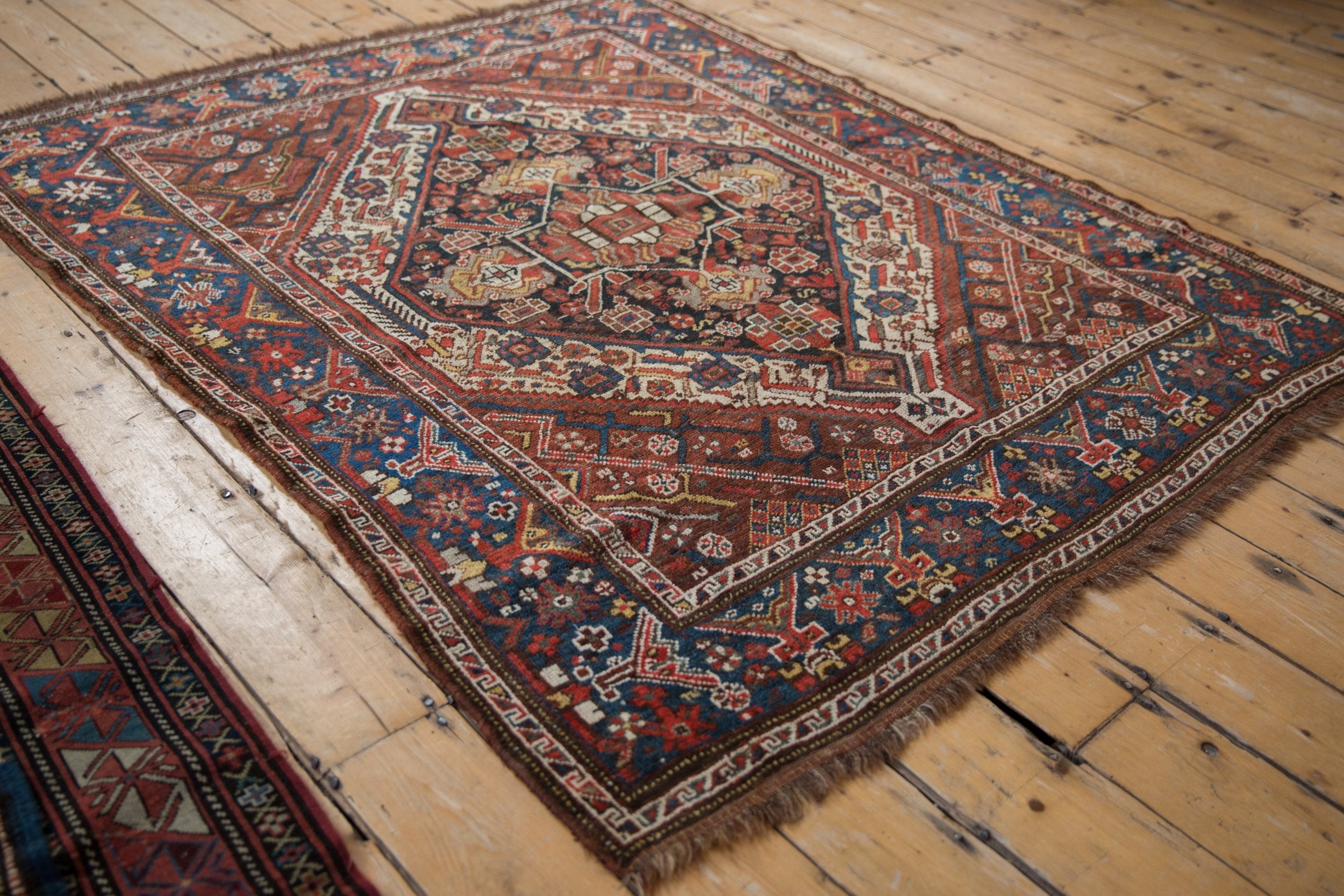 5x6 Vintage Kamseh Square Rug