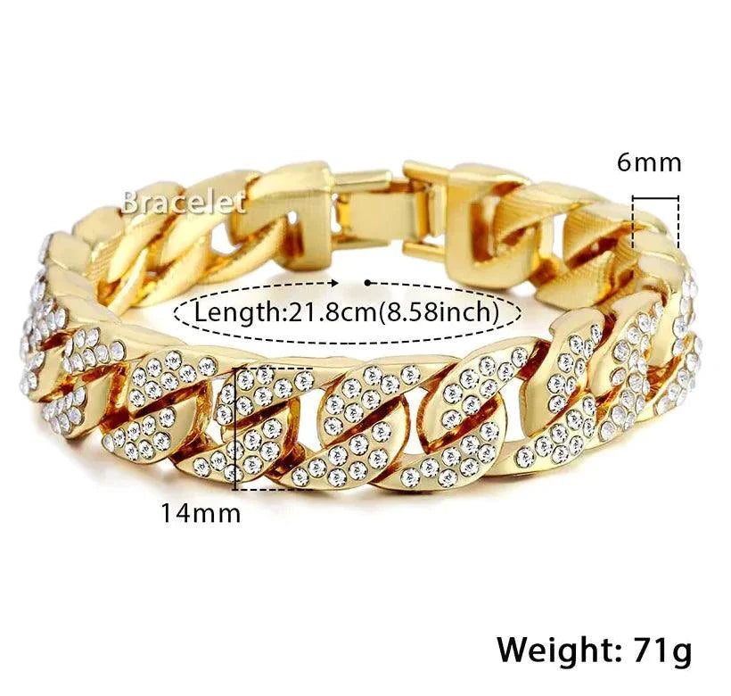 Cuban Gold Curb Bracelet